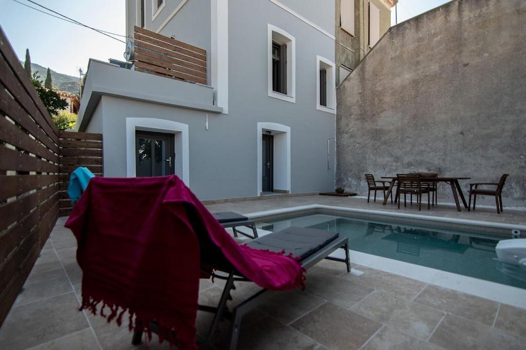 Villa Samos - Renovated Stone Villa With Private Pool- 2 Min From The Sea! Ágios Konstantínos Dış mekan fotoğraf