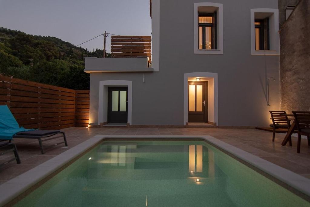 Villa Samos - Renovated Stone Villa With Private Pool- 2 Min From The Sea! Ágios Konstantínos Dış mekan fotoğraf